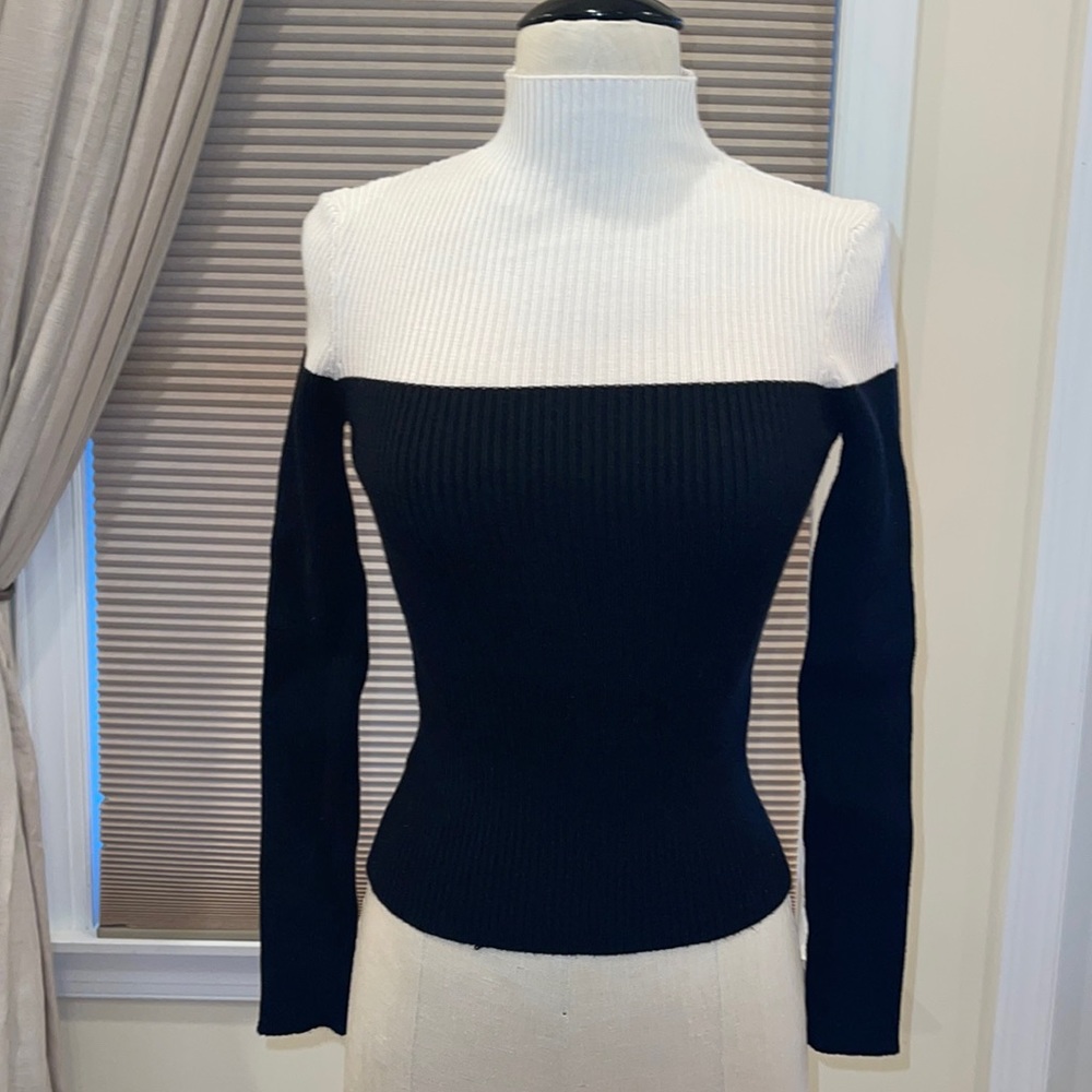 Zara Colorblock Knit Sweater Size S
